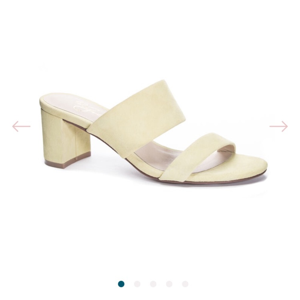 42gold Liya slide sandals, block heels, summer